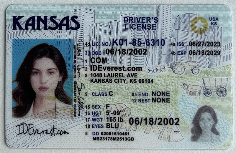 Explore ideverest Kansas fake ID cards with confidence in every detail.