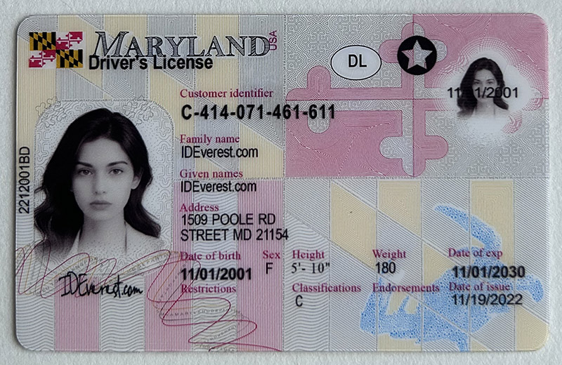 Improve Your Lifestyle: Premium Maryland Fake ID Cards from ideverest