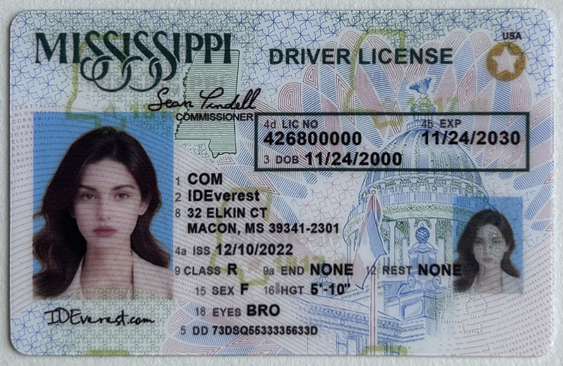 100% Verifiable Mississippi Fake ID